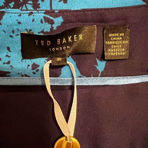 NWT Ted Baker London Selaah Bluebell Slit MIDI Skirt size 6 (Ted size 2) - Picture 6 of 13